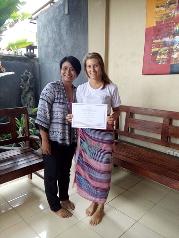 Reeva Bali Spa School Student